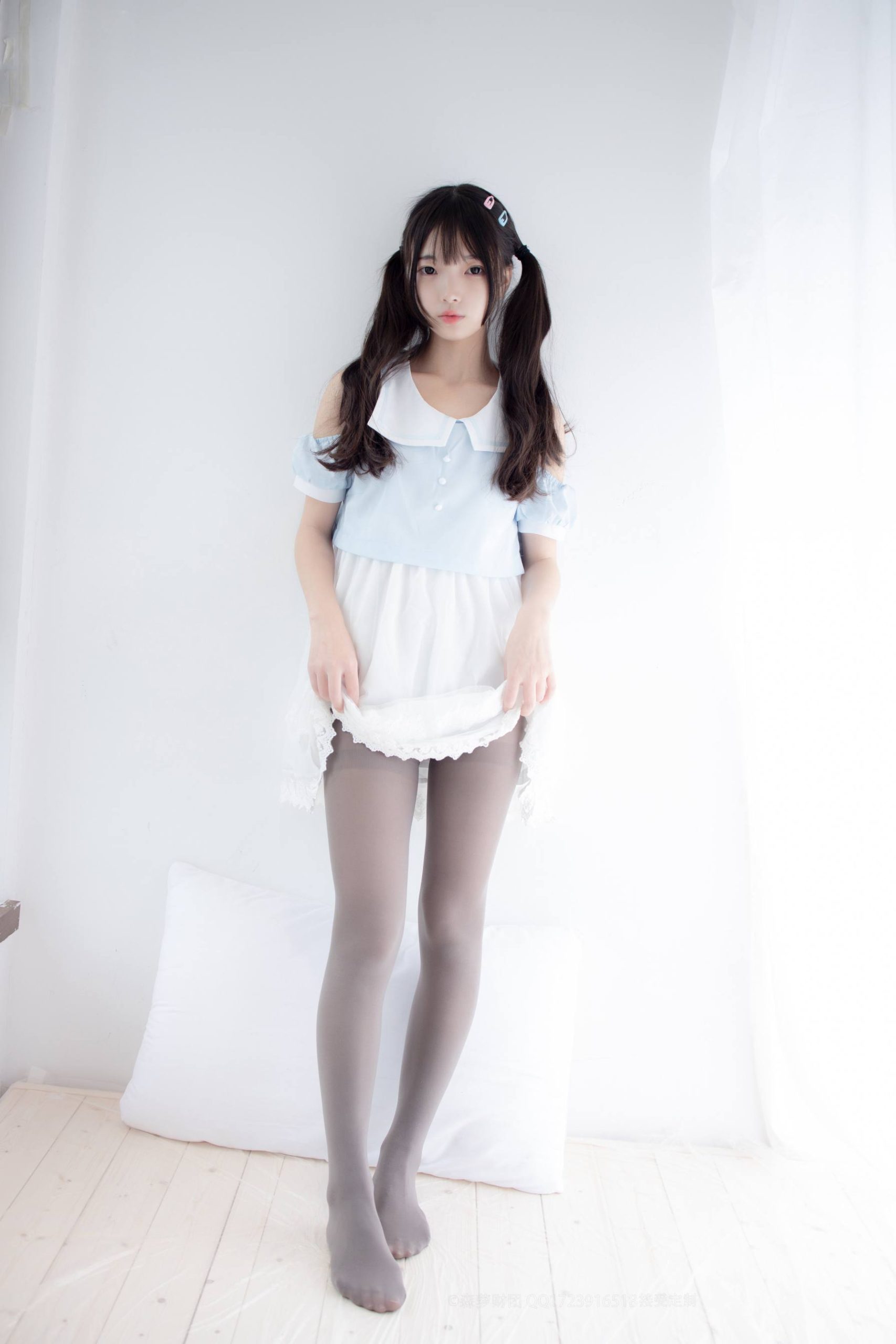 图片[4]-超级甜美的灰丝小姑娘【86P】20005-小李街拍