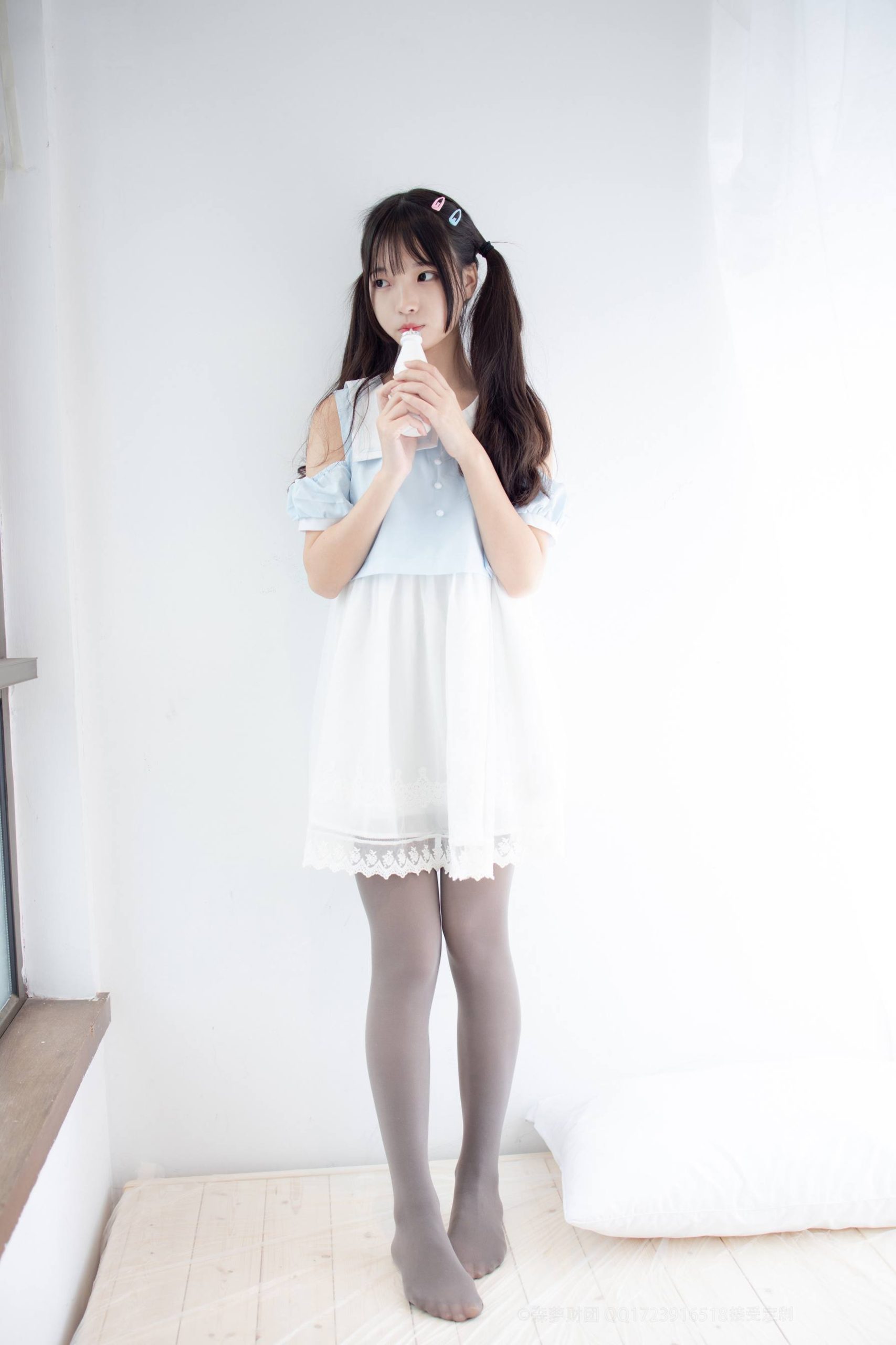 图片[6]-超级甜美的灰丝小姑娘【86P】20005-小李街拍