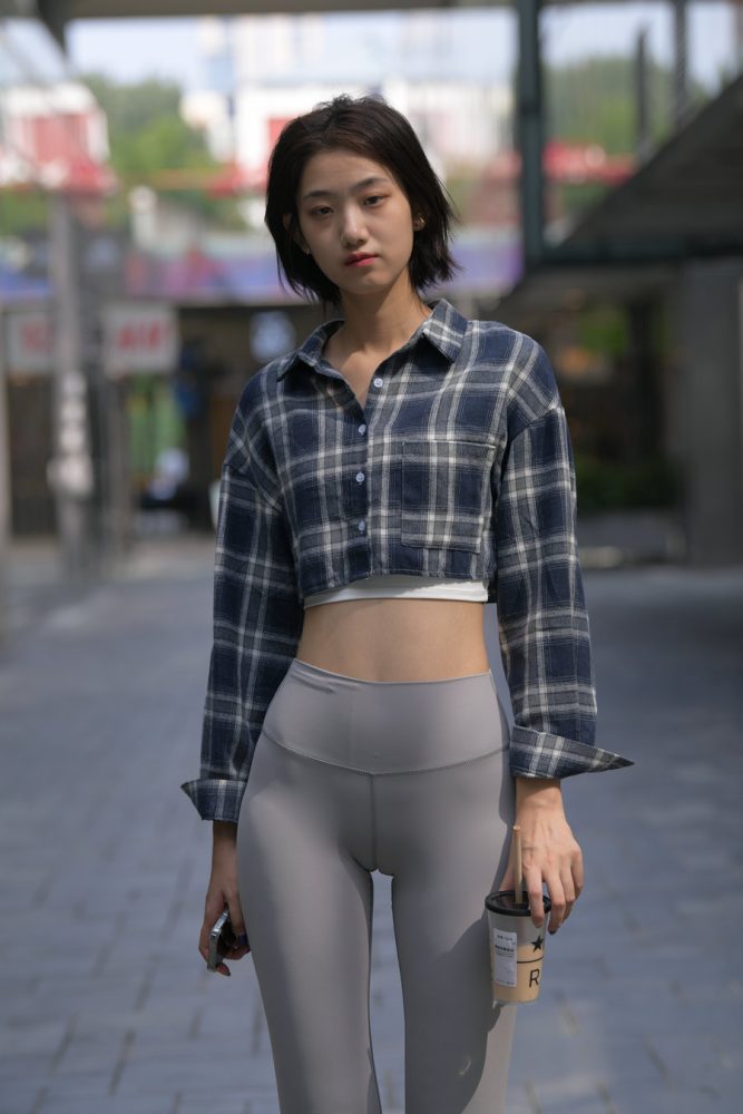 短发瑜伽裤女学生J2790 474P-9.47GB-小李街拍