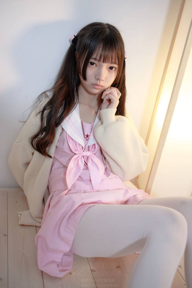 图片[3]-好像有什么心事的白丝双马尾女孩【59P】20022-小李街拍