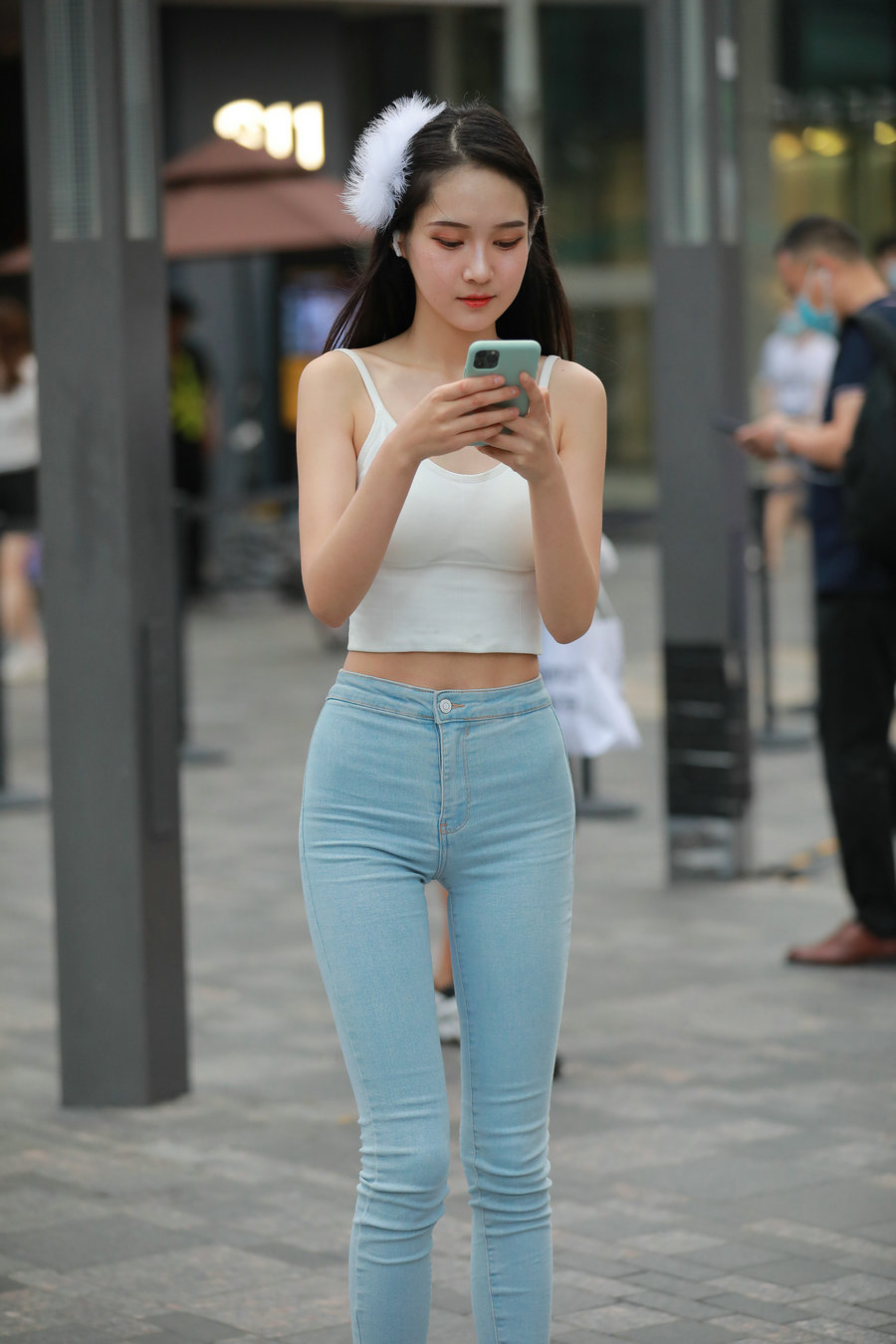 图片[3]-非常漂亮的牛仔裤女孩 J2144 98P1V-1.92GB-小李街拍