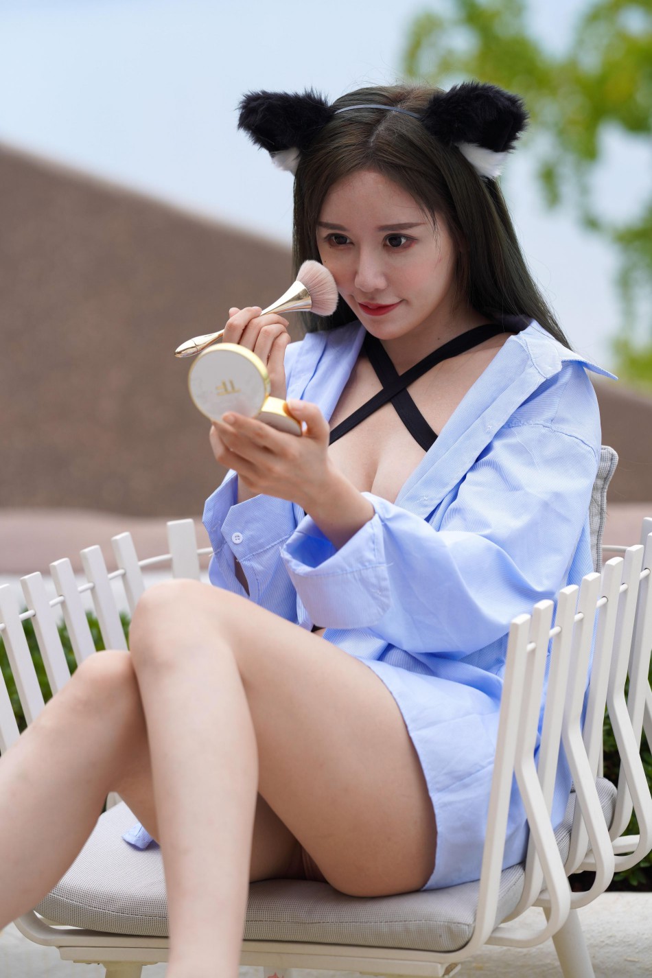 图片[5]-可爱的猫耳朵比基尼美少女【394P】00043-小李街拍