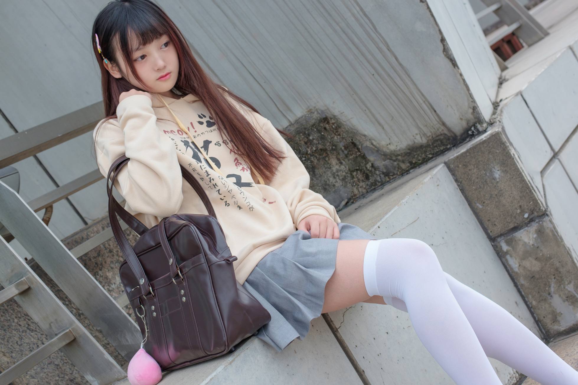 图片[3]-甜美的白丝女孩【131P】20007-小李街拍