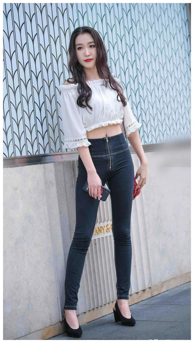 图片[3]-紧身牛仔裤卷发姑娘 J1726 103P-2.28GB-小李街拍