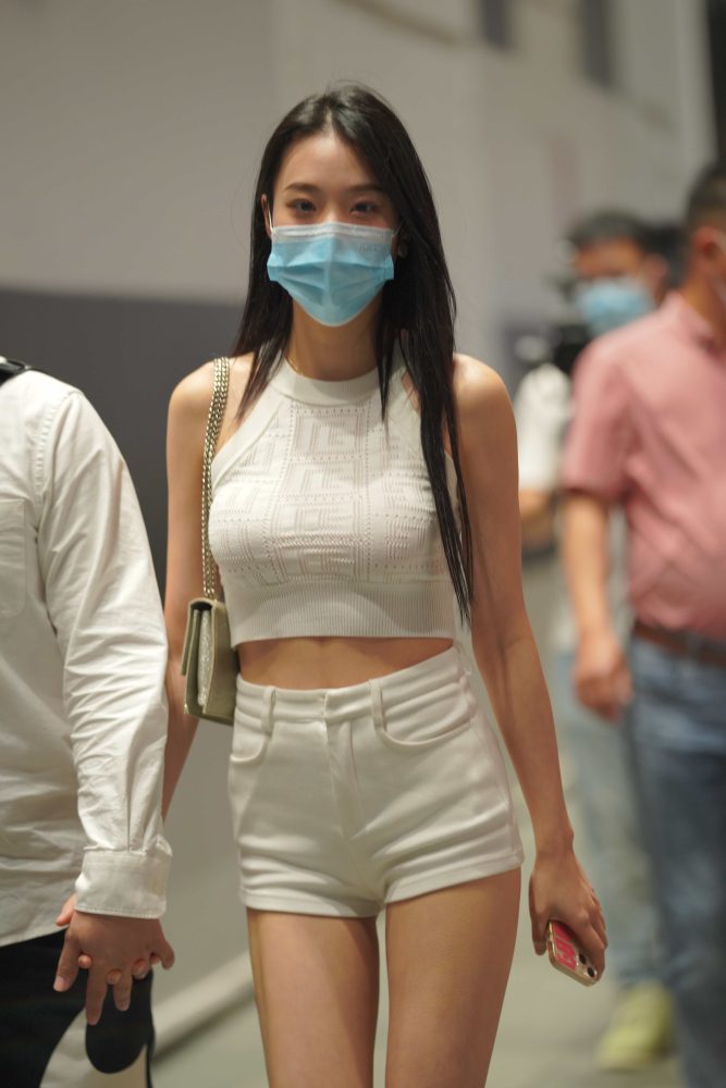 P5002 立体镂空针织气质美女【211P】-小李街拍