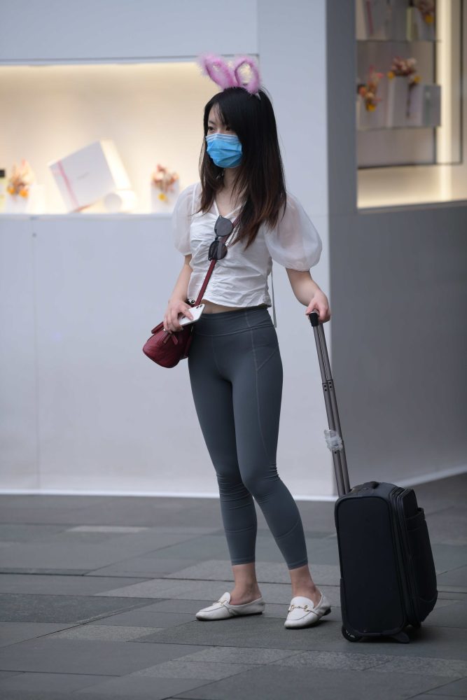 P0022 小兔子瑜伽裤妹妹 【153P】-小李街拍