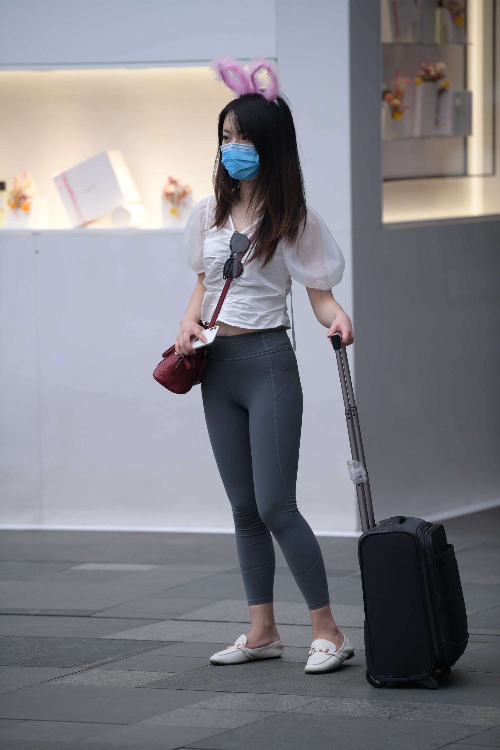 图片[1]-P0022 小兔子瑜伽裤妹妹 【153P】-小李街拍