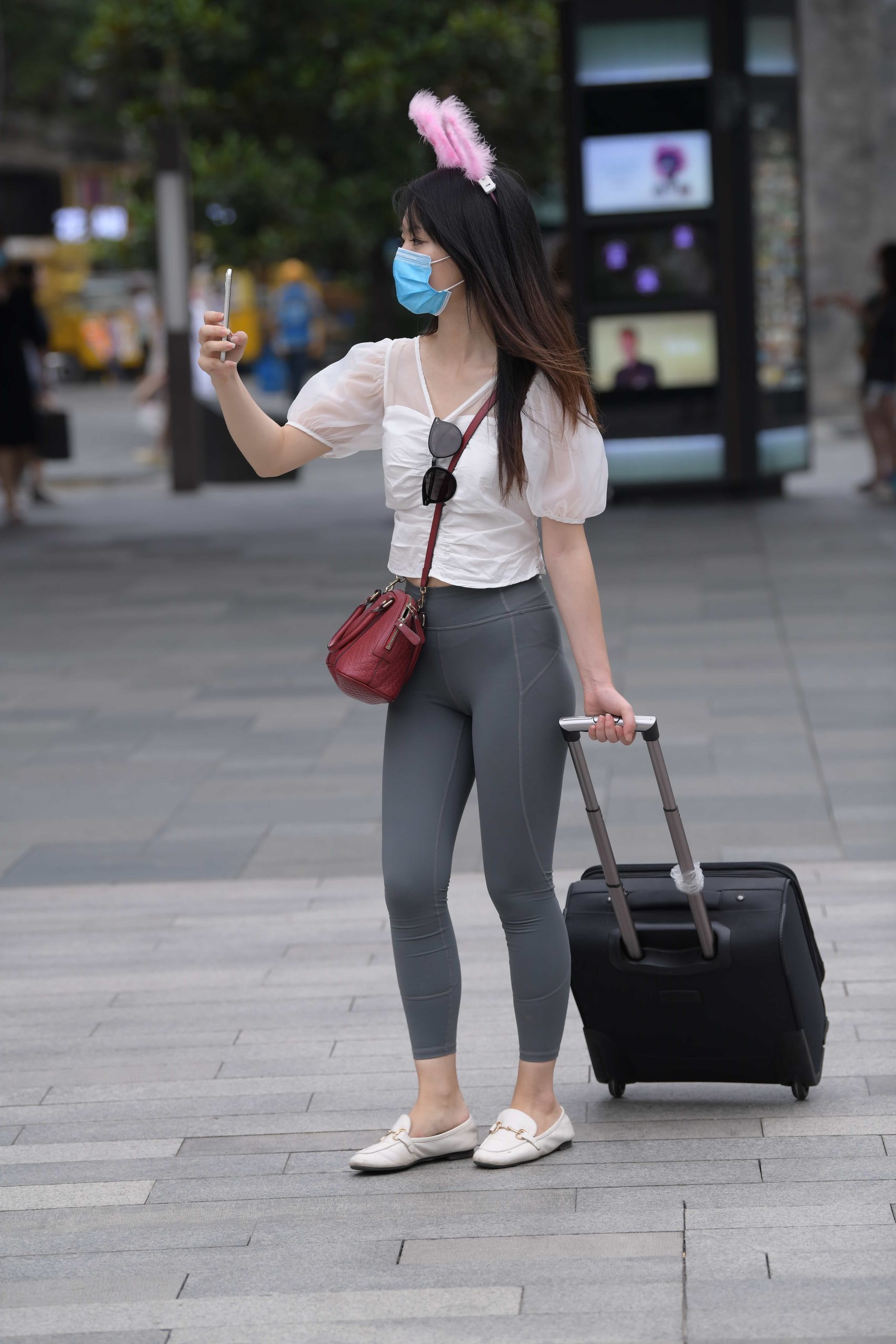 图片[2]-P0022 小兔子瑜伽裤妹妹 【153P】-小李街拍