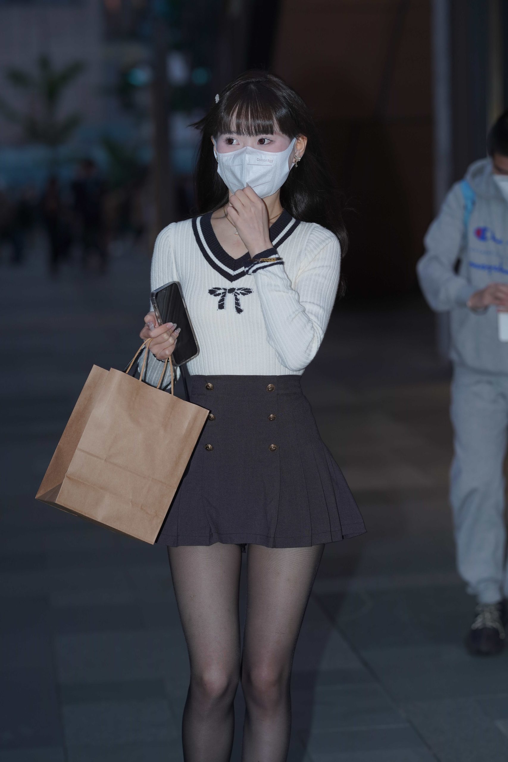 图片[2]-P3011 黑丝包臀小姐姐【246P】-小李街拍