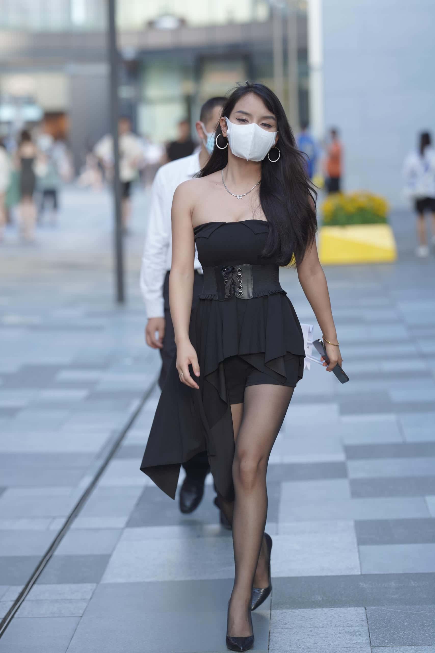 图片[3]-P3050 黑丝时尚靓女【147P】-小李街拍