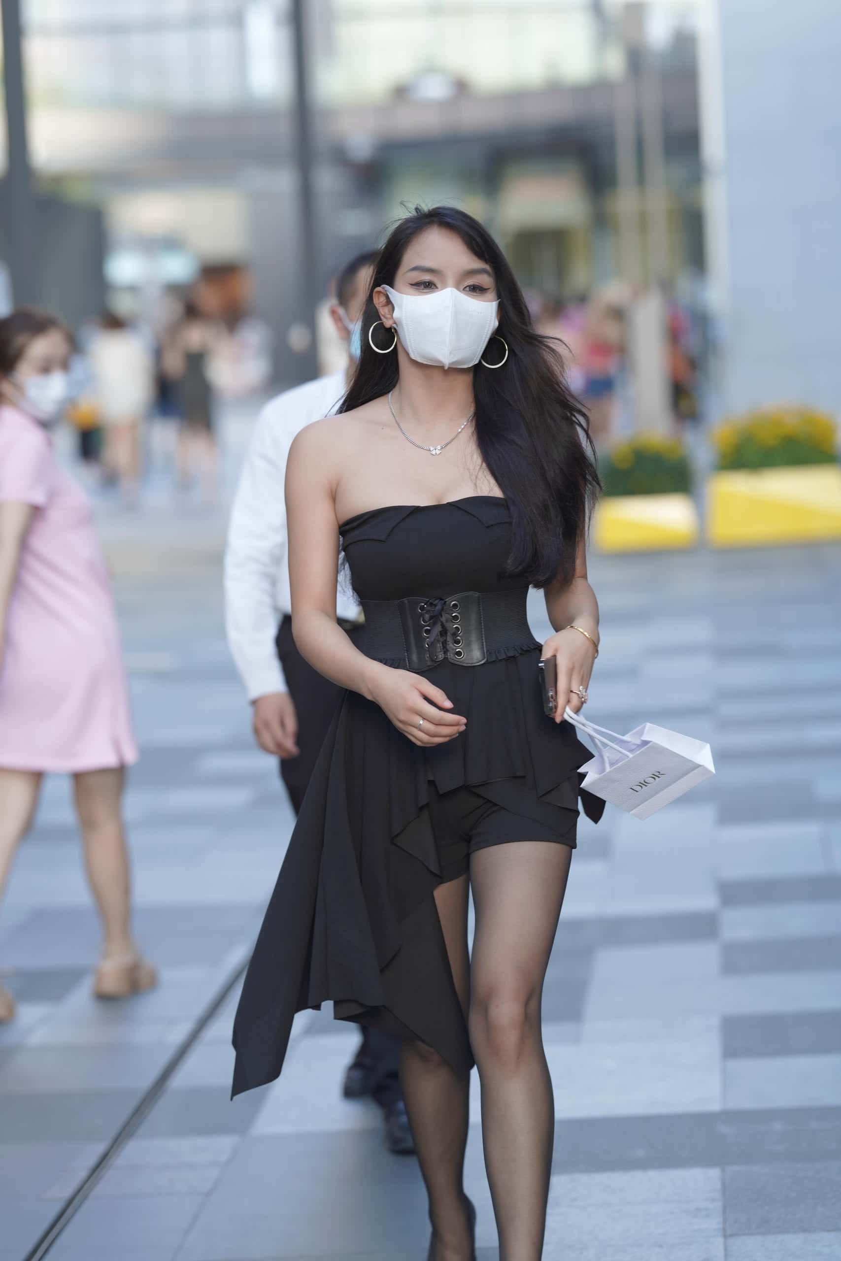 图片[2]-P3050 黑丝时尚靓女【147P】-小李街拍